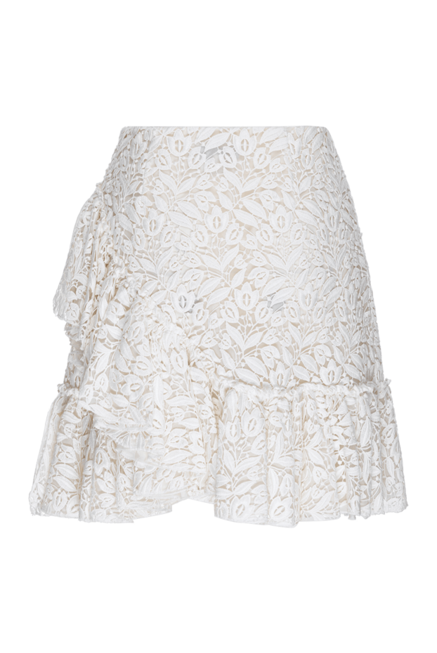 Giambattista Valli женские юбка из хлопка и полиэстера белая женская купить с ценами и фото 144012 - фото 1