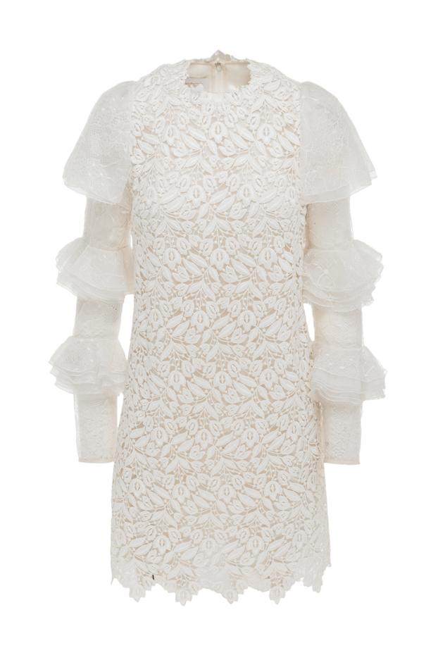 Giambattista Valli женские платье из хлопка и полиэстера белое женское купить с ценами и фото 144013 - фото 1
