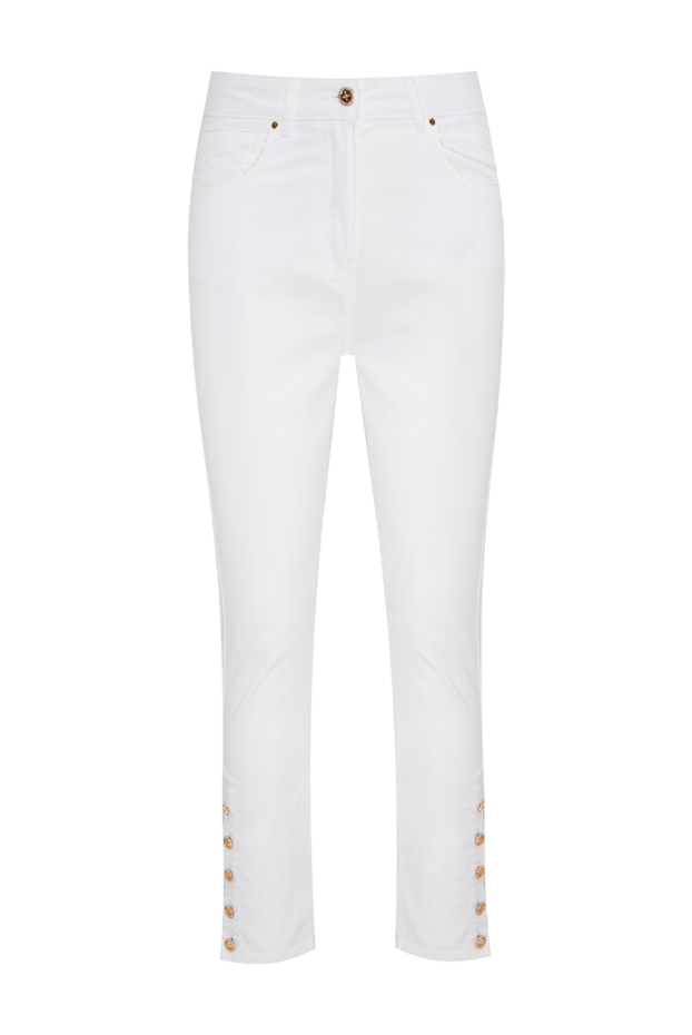 Edward Achour Paris woman white cotton jeans for women buy with prices and photos 144017 - photo 1