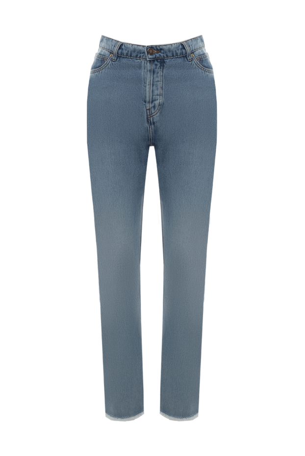 Alexandre Vauthier женские джинсы из хлопка голубые женские купить с ценами и фото 144035 - фото 1