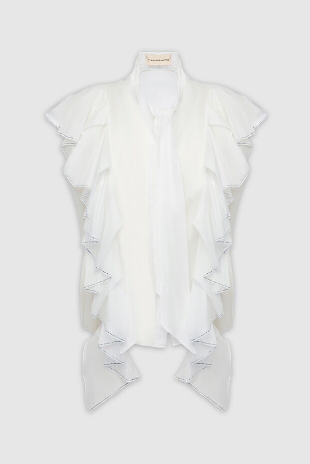 Alexandre Vauthier жіночі блуза з бавовни біла жіноча купити фото з цінами 144043 - фото 1
