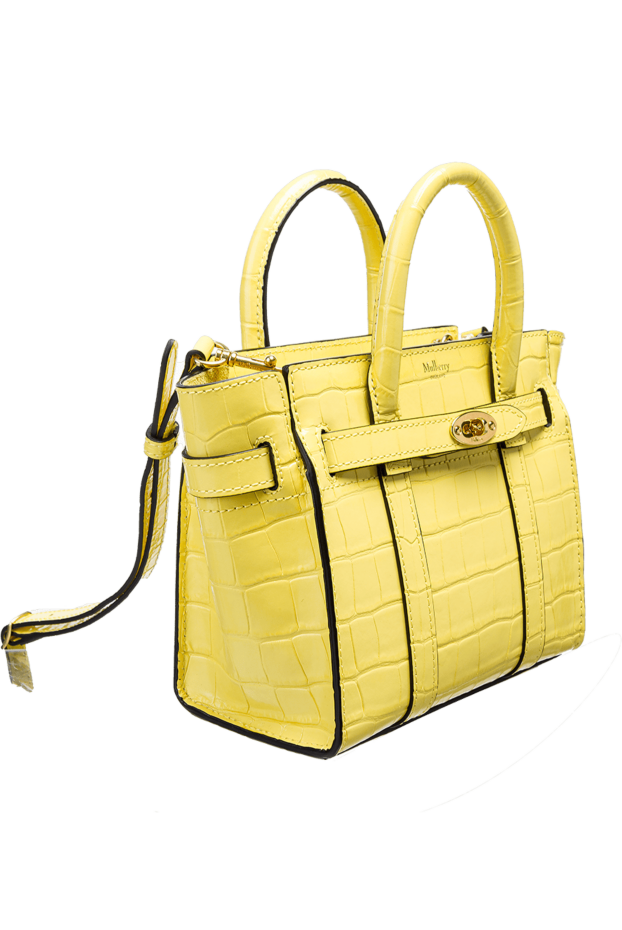 Mulberry женские сумка из кожи желтая женская купить с ценами и фото 144058 - фото 2