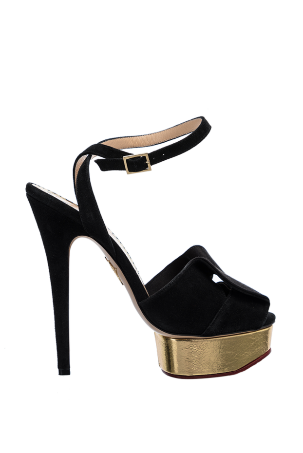 Charlotte Olympia woman black leather sandals for women buy with prices and photos 144074 - photo 1