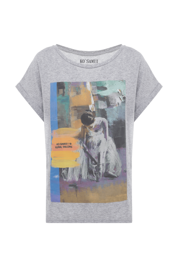Ko Samui woman gray cotton t-shirt for women buy with prices and photos 144109 - photo 1