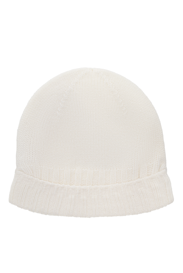 Casheart beige cashmere beanie hat for women 144146 - photo 3