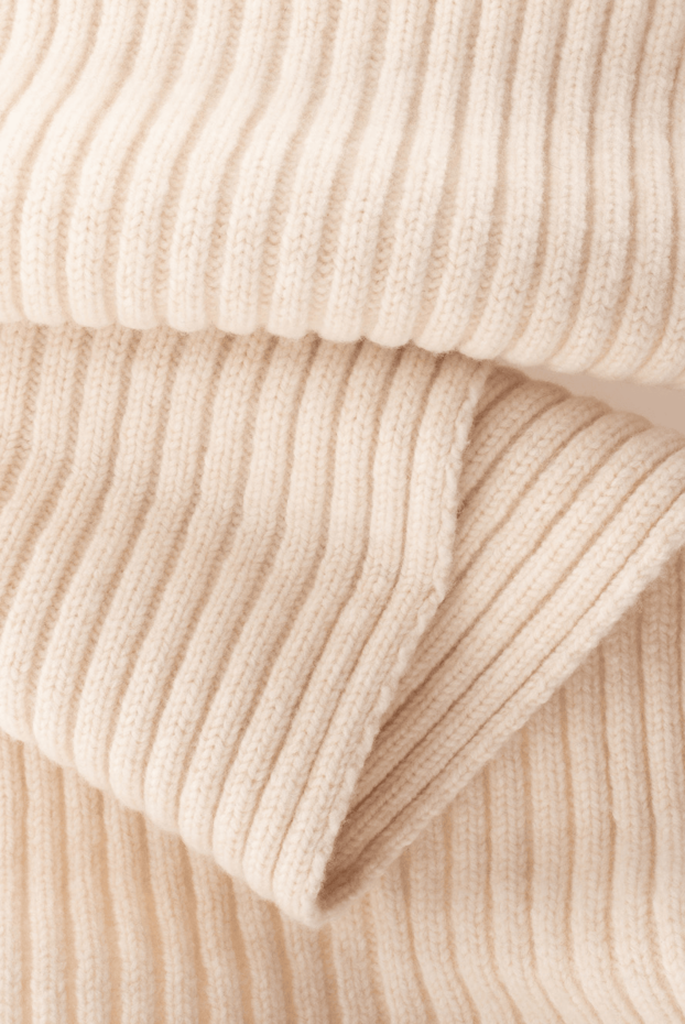 Casheart white cashmere scarf for men 144163 - photo 3