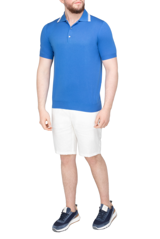 Malo men's blue cotton jersey polo shirt (markdown) 196526 - photo 2