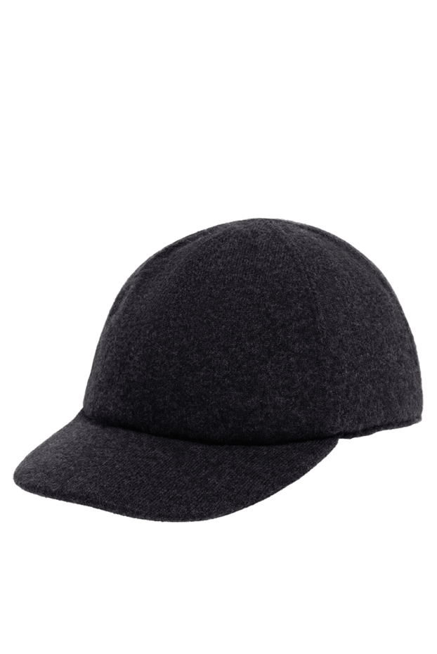 Malo men's cashmere baseball cap in graphite with soft texture 144220 - photo 3