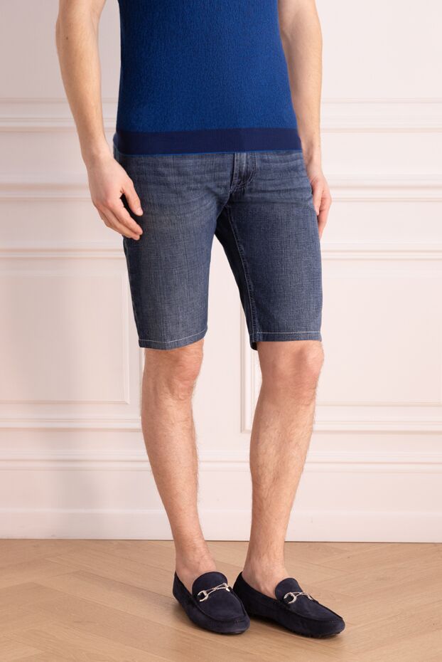 Stefano Ricci blue cotton shorts for men 144252 - photo 3