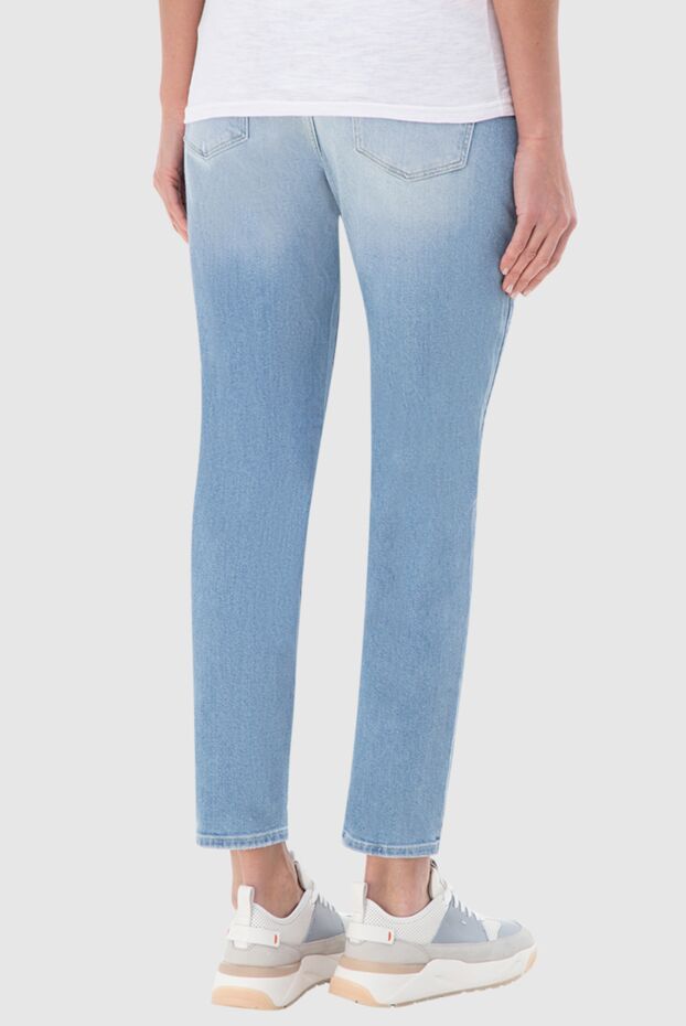 Jacob Cohen women's blue jeans with distressing and logo 144309 - photo 3