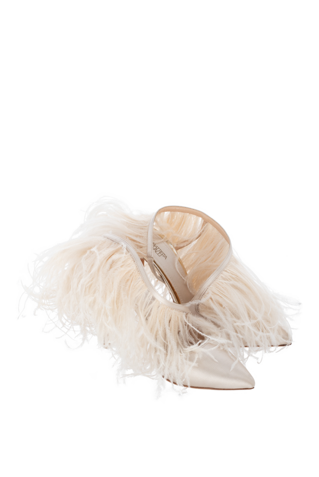 Giambattista Valli women's beige sandals with feathers 144336 - photo 3