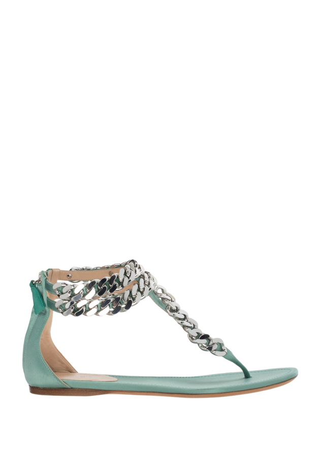 Giambattista Valli woman green viscose and silk sandals for women buy with prices and photos 144339 - photo 1