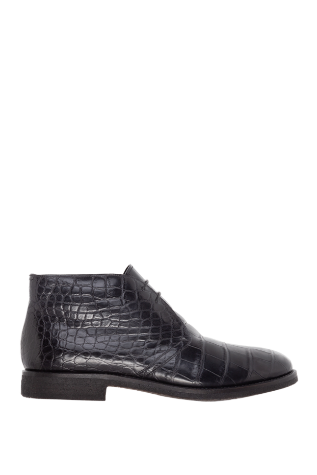 Cesare di Napoli man men's black alligator boots buy with prices and photos 144348 - photo 1