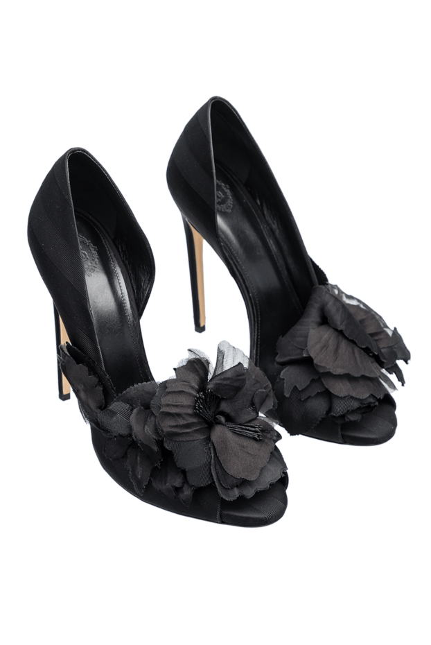 Aleksander Siradekian women's black shoes with a textured flower 144361 - photo 3