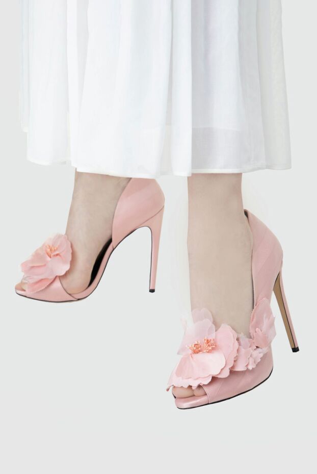 Aleksander Siradekian woman pink cotton and silk shoes for women buy with prices and photos 144362 - photo 2