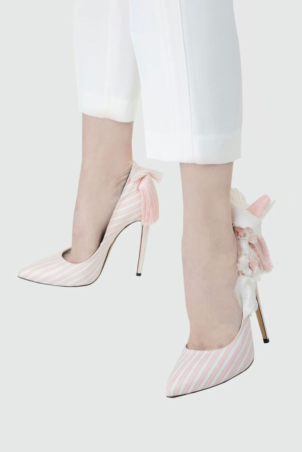 Aleksander Siradekian woman pink cotton and silk shoes for women buy with prices and photos 144363 - photo 2