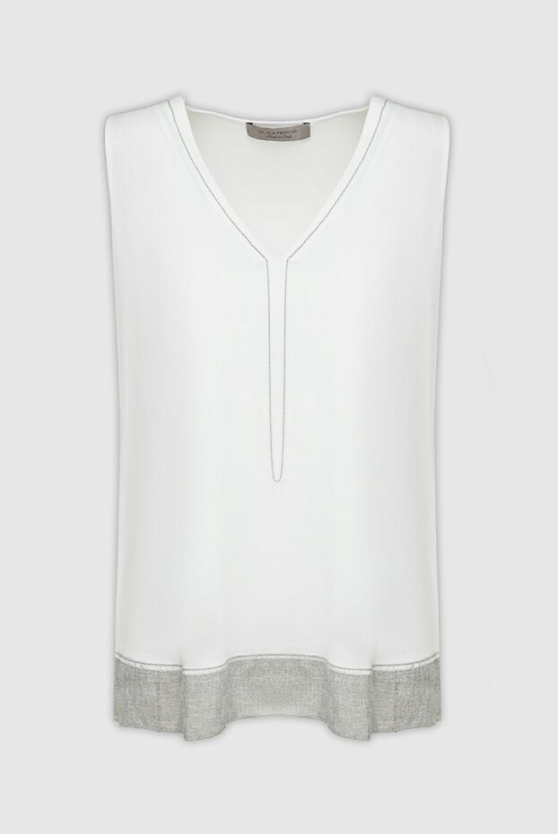 D.Exterior woman women's white viscose and polyester top buy with prices and photos 144365 - photo 1