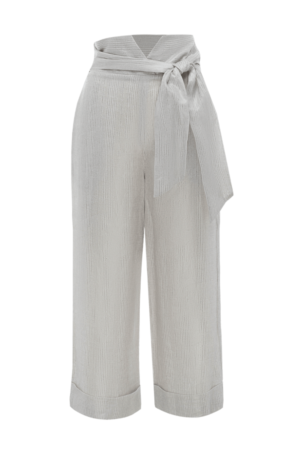 D.Exterior женские брюки из льна серые женские купить с ценами и фото 144370 - фото 1