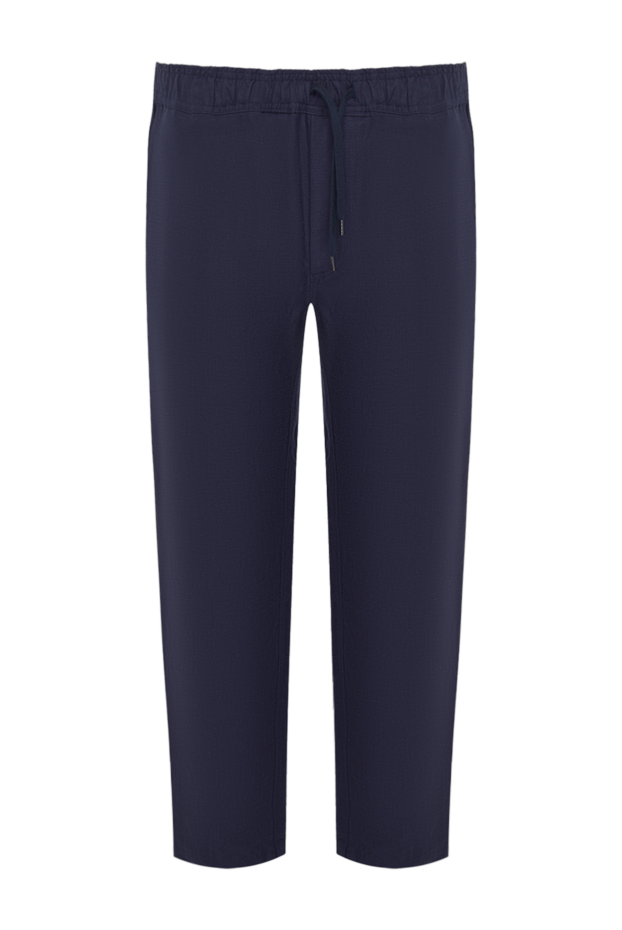 Derek Rose man blue linen trousers for men 144444 - photo 1