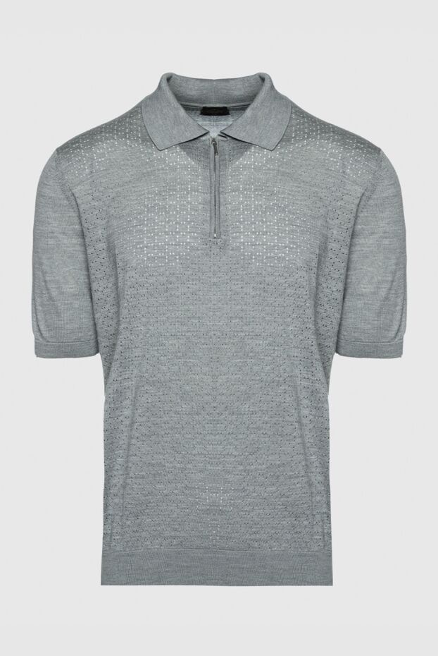 Cesare di Napoli man silk polo gray for men buy with prices and photos 144465 - photo 1