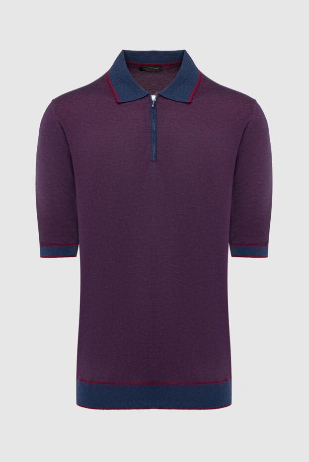 Cesare di Napoli man cotton and silk polo burgundy for men buy with prices and photos 144478 - photo 1