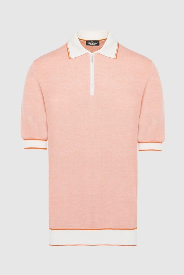 Cesare di Napoli cotton and silk polo pink for men 144481 - photo 1