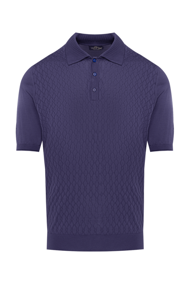 Cesare di Napoli man silk polo purple for men buy with prices and photos 144484 - photo 1