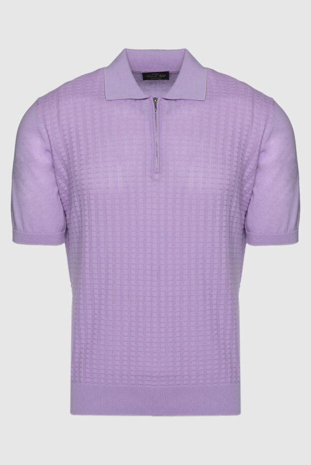 Cesare di Napoli man men's violet silk polo buy with prices and photos 144490 - photo 1