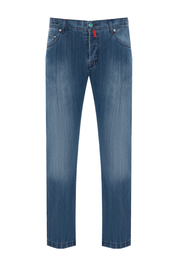 Kiton blue summer men's shorts cotton denim casual 144520 - photo 1