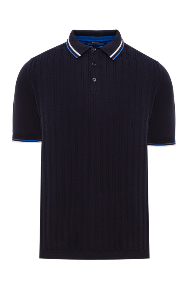 Kiton black cotton polo shirt for men 144543 - photo 1