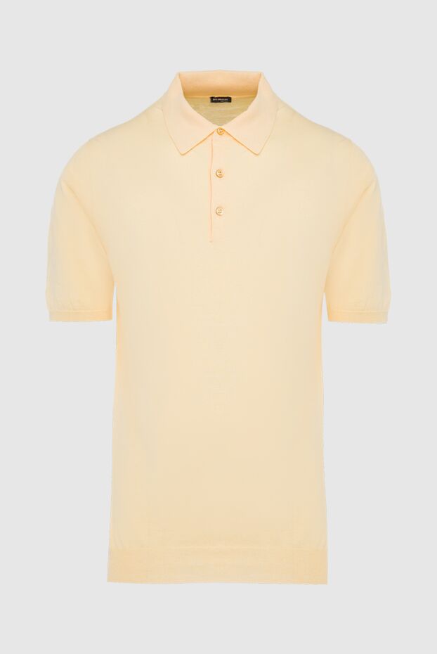 Kiton man cotton polo yellow for men buy with prices and photos 144548 - photo 1