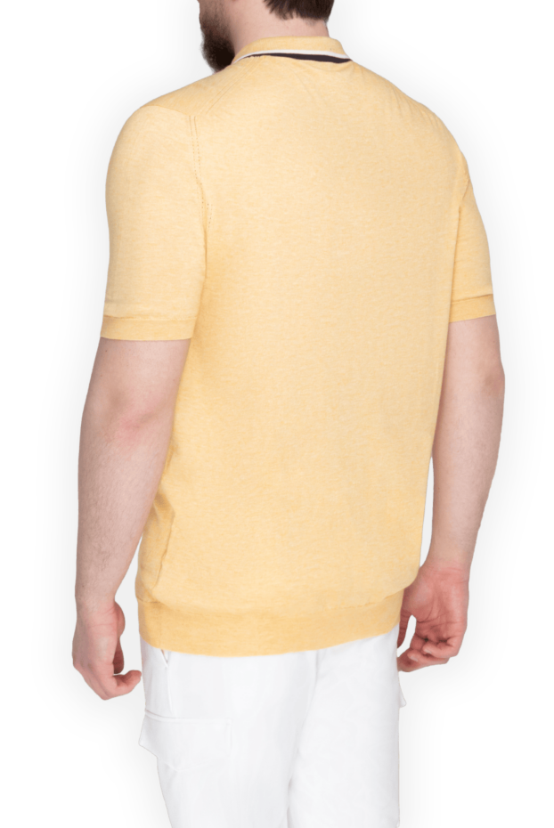 Kiton polo made of cotton yellow for men 144551 - photo 3