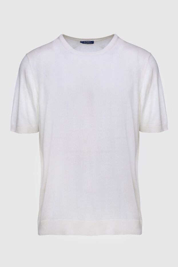 Barba Napoli man short sleeve jumper in silk white for men buy with prices and photos 144574 - photo 1