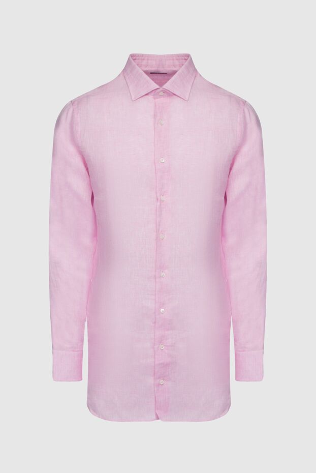 Tombolini man pink linen shirt for men buy with prices and photos 144591 - photo 1