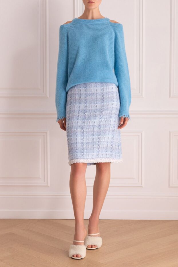Edward Achour Paris woman blue skirt for women buy with prices and photos 144632 - photo 2