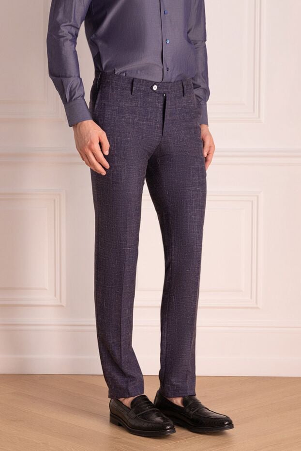 Cesare di Napoli мужские брюки серые мужские купить с ценами и фото 144714 - фото 2