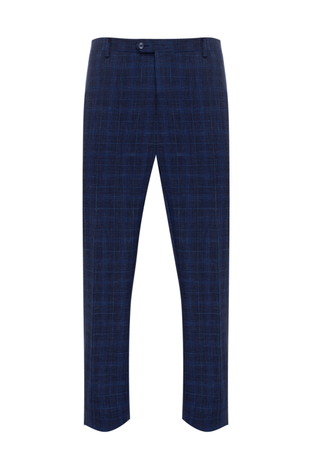 Cesare di Napoli мужские брюки синие мужские купить с ценами и фото 144721 - фото 1