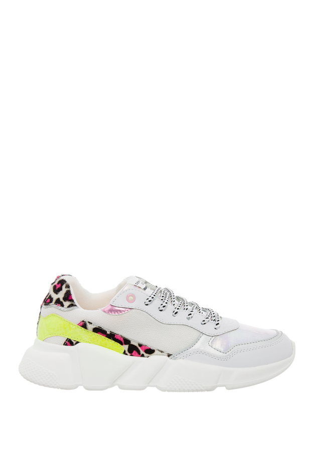 Serafini woman white leather and textile sneakers for women buy with prices and photos 144741 - photo 1