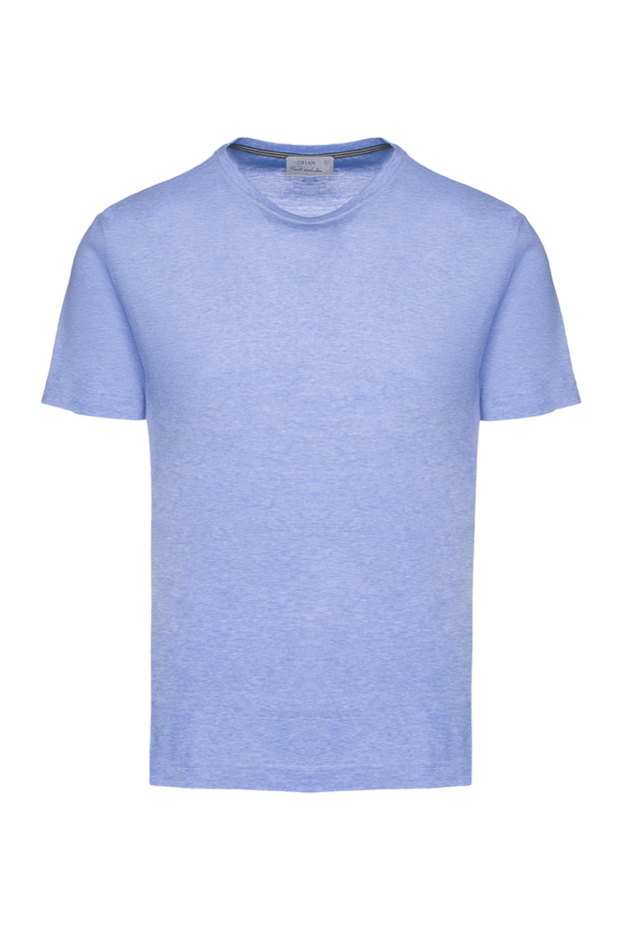 Orian light blue cotton jersey t-shirt with a light texture 144755 - photo 1