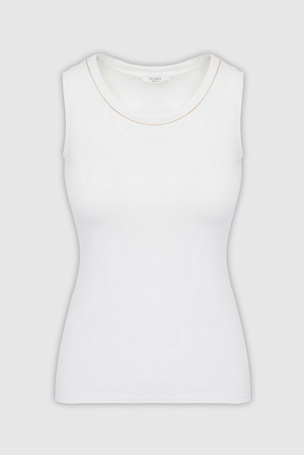 Peserico woman women's white cotton and elastane top buy with prices and photos 144817 - photo 1