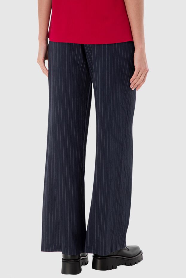 Peserico women's blue striped pants 144824 - photo 3