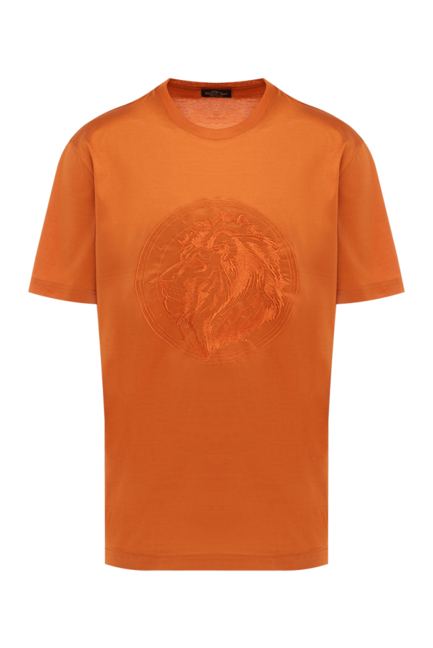 Cesare di Napoli man cotton t-shirt orange for men buy with prices and photos 145081 - photo 1