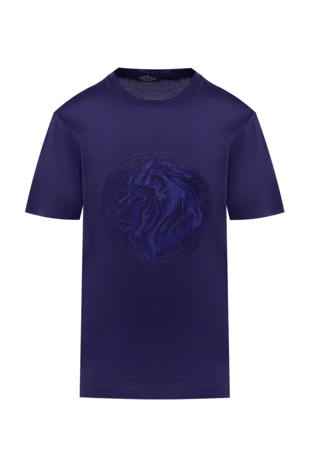 Cesare di Napoli man purple cotton t-shirt for men buy with prices and photos 145085 - photo 1