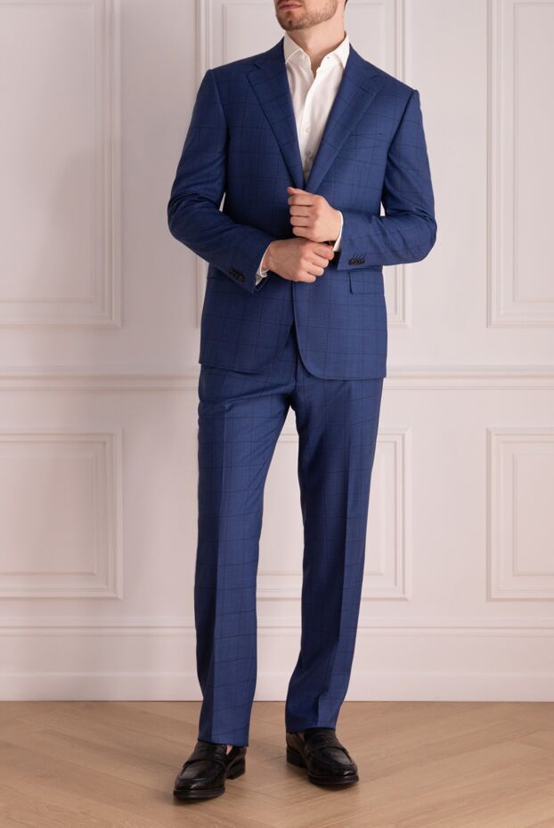 Corneliani чоловічі костюм чоловічий із шерсті блакитний купити фото з цінами 145104 - фото 2