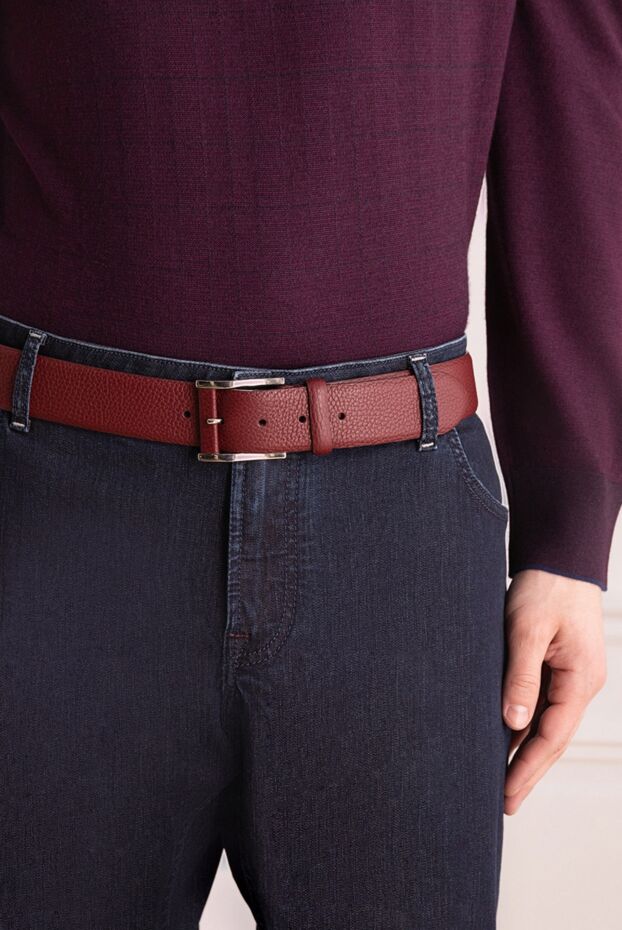 Cesare di Napoli man red leather belt for men buy with prices and photos 145173 - photo 2