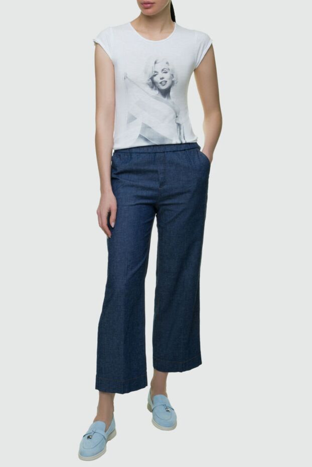 1921 T-Shirt women's white t-shirt with a monochrome image of monroe 145230 - photo 2
