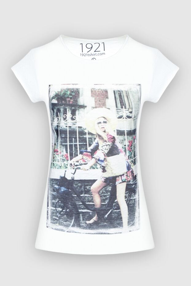 1921 T-Shirt women's white t-shirt with a multicolor photo of brigitte bardot 145236 - photo 1
