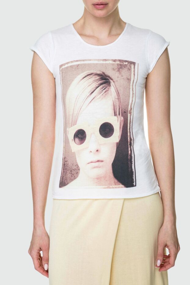 1921 T-Shirt women's white t-shirt with an image of twiggy 145238 - photo 3