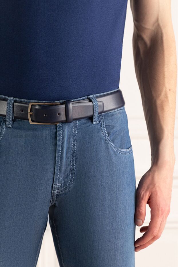 Cesare di Napoli man leather belt blue for men buy with prices and photos 145341 - photo 2