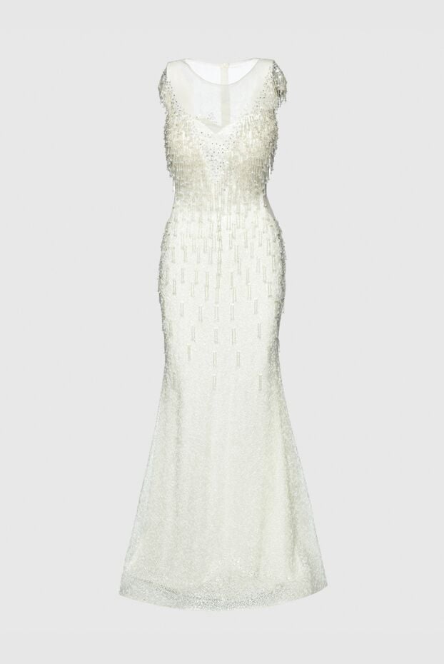 Fleur de Paris white dress with decorative tassels women's 145376 - photo 1